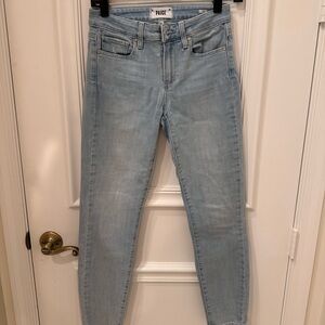 Paige light wash blue jeans
